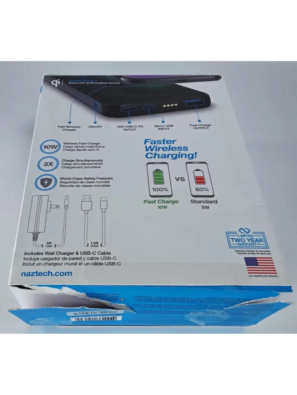 Core 2-in-1 Charging Dock + 10,000mAh  10W iPhone & Android Wireless